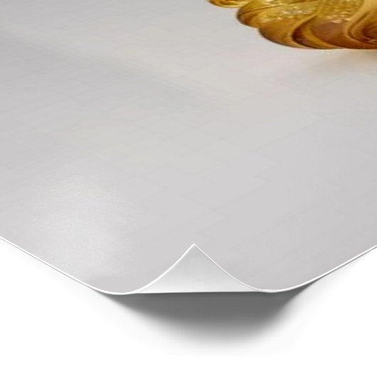 Kristallglasprinzessin mit gelbem Kleid Poster (Ecke)