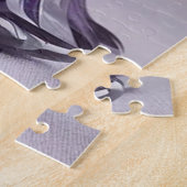 Kristallglasprinzessin mit lila Kleid Puzzle (Seite)