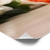 Kristallglasprinzessin mit orangefarbenem Kleid Poster (Ecke)