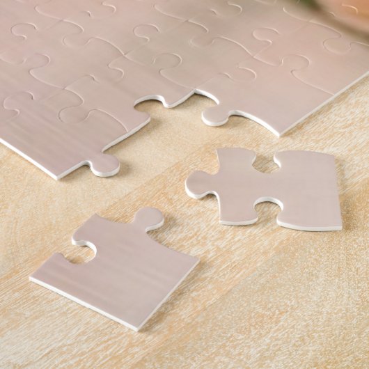 Kristallglasprinzessin mit orangefarbenem Kleid Puzzle (Seite)