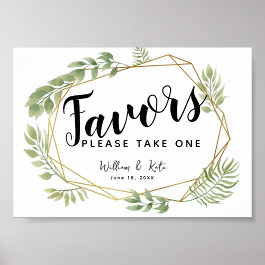 Kristallgrün Favoriten Party/Hochzeitszeichen Poster (Vorne)