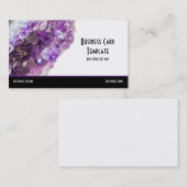 Kristallheilkunde Amethyst-Visitenkarte Visitenkarte (Vorne/Hinten)