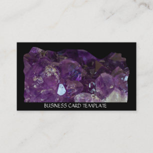 Kristallheilkunde Amethyst-Visitenkarte Visitenkarte