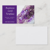 Kristallheilkunde Amethyst-Visitenkarte Visitenkarte (Vorne/Hinten)