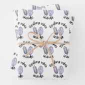 Kristallheilröhren im Inneren von Papierfolien Geschenkpapier Set (Beispiel)