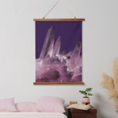 Kristallheilung Amethyst Gemstones Wandteppich Mit Holzrahmen (Schlafzimmer)