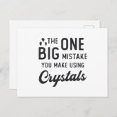 Kristallheilung, die man mit Kristallheilgeschenk  Postkarte (Vorne/Hinten)