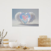 *~* Kristallherz Angel Wings AP78 Poster (Küche)