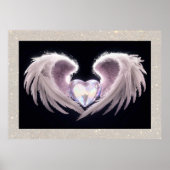 *~*~ Kristallherz Angel Wings Black AP78 Poster (Vorne)