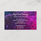 *~* Kristallherz Angel Wings Kosmische Sterne Visitenkarte (Rückseite)