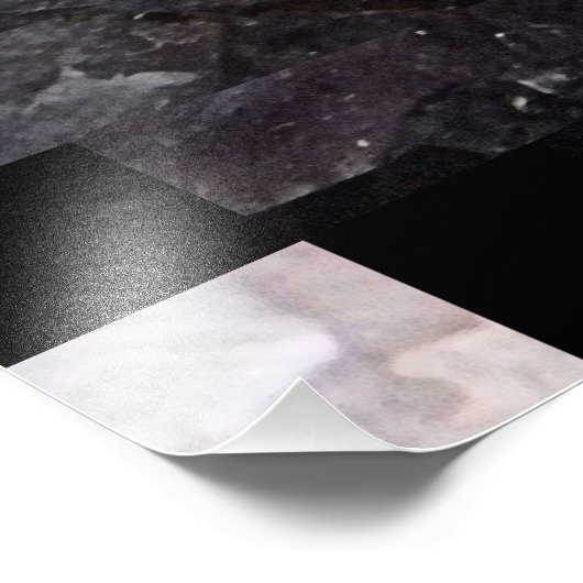 Kristallherz Fotodruck (Ecke)