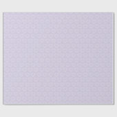 Kristallherz-Juwel lila Linien gemustert Geschenkpapier (Flach)