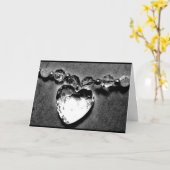 Kristallherz Karte (Gelbe Blume)