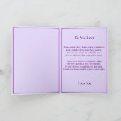 Kristallherz Valentine mit Liebe Gedicht Karte (Innenseite)