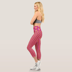 Kristallherzen Aquarellrosa Leggings