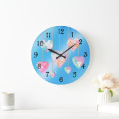 Kristallherzen Große Wanduhr (Zuhause)