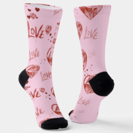 Kristallherzen Socken