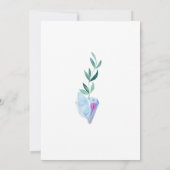 Kristallhexen Edelsteine und Blätter Rainbow-Handf Einladung (Rückseite)