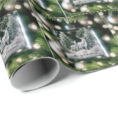 Kristallhirsche Geschenkpapier (Rolleneckpunkt)