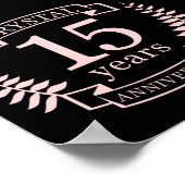 Kristallhochzeit 15 Jahre Poster (Ecke)