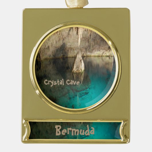 Kristallhöhle, Bermuda Banner-Ornament Gold (Vorderseite)