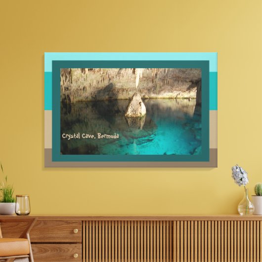 Kristallhöhle, Bermuda Leinwanddruck (Insitu (Wohnzimmer))