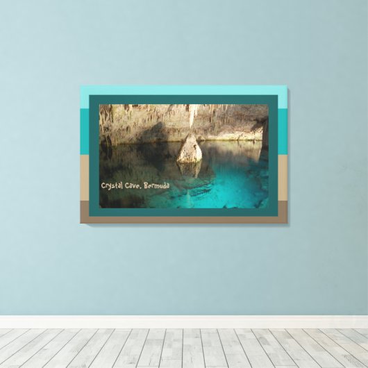 Kristallhöhle, Bermuda Leinwanddruck (Insitu (Holzboden))