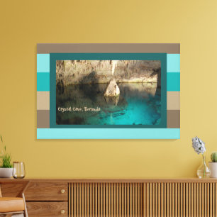 Kristallhöhle, Bermuda Leinwanddruck