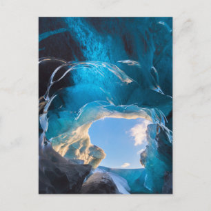 Kristallhöhle, Vatnajökull-Eisfeld, Südisland Postkarte