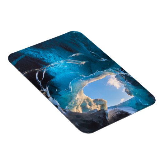 Kristallhöhle, Vatnajokull Icefield, Südisland Magnet (Rechte Seite)