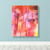 Kristallhöhlen Aquarelldruck Leinwanddruck (Insitu (Holzboden))