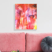 Kristallhöhlen Aquarelldruck Leinwanddruck (Insitu (Wohnzimmer))