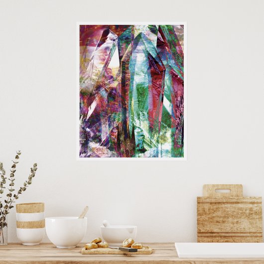 kristalline Abstrakt 6 Poster (Küche)