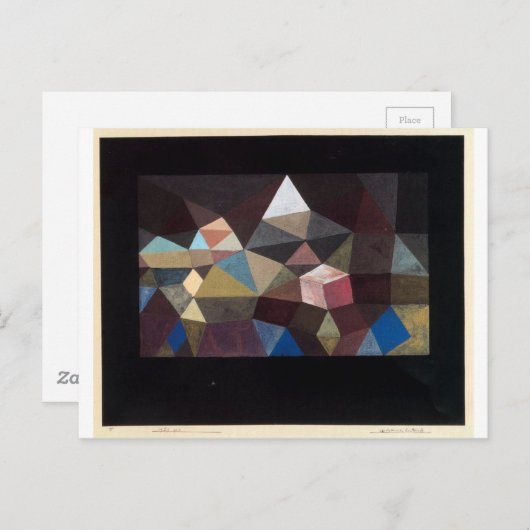 Kristalline Landschaft von Paul Klee Postkarte (Vorne/Hinten)