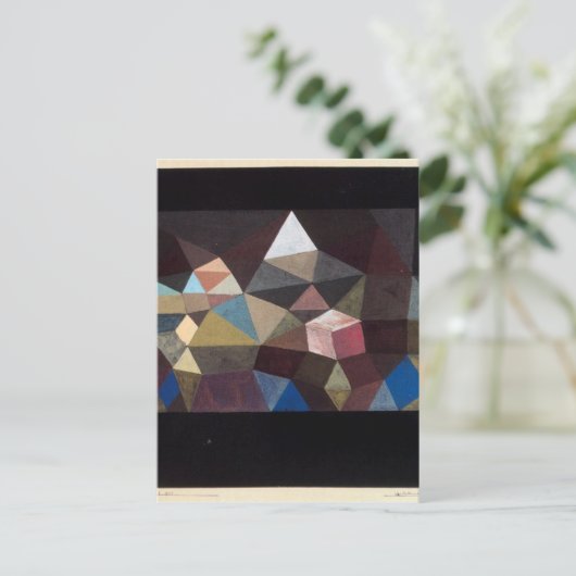 Kristalline Landschaft von Paul Klee Postkarte (Stehend Vorderseite)