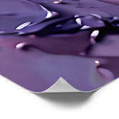 "Kristalline Stille" - ein Lila Portrait Poster (Ecke)