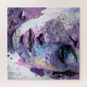 "Kristalline Stille" - ein Lila Portrait Puzzle (Horizontal)