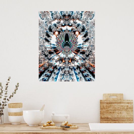 'kristallines Gateway' Poster (Küche)