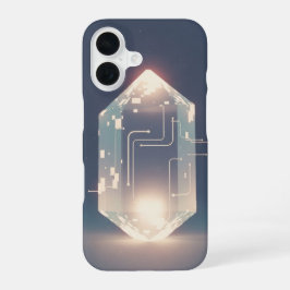 Kristallines Vintage-Pixel-Arcade-Leuchten iPhone 16 Hülle