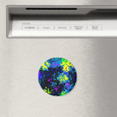Kristallisierter Paint-Spritzer - Coole Farben Magnet (In Situ (Geschirrspüler))