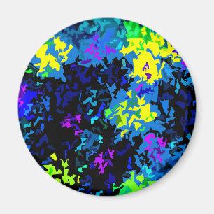 Kristallisierter Paint-Spritzer - Coole Farben Magnet