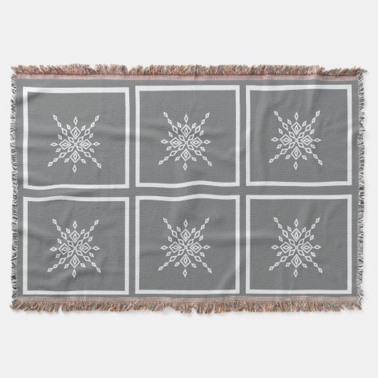 Kristallisierter Schneeflocke Decke (Vorderseite)