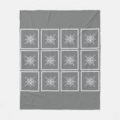 Kristallisierter Schneeflocke Fleecedecke (Vorderseite)