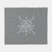 Kristallisierter Schneeflocke Fleecedecke (Vorderseite (Horizontal))