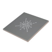 Kristallisierter Schneeflocke Fliese (Seite)