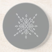 Kristallisierter Schneeflocke Getränkeuntersetzer (Vorne)