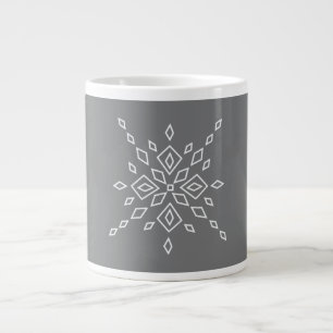 Kristallisierter Schneeflocke Jumbo-Tasse