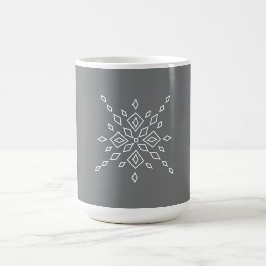 Kristallisierter Schneeflocke Kaffeetasse (Mittel)