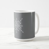 Kristallisierter Schneeflocke Kaffeetasse (VorderseiteRechts)