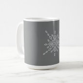 Kristallisierter Schneeflocke Kaffeetasse (Vorderseite Links)